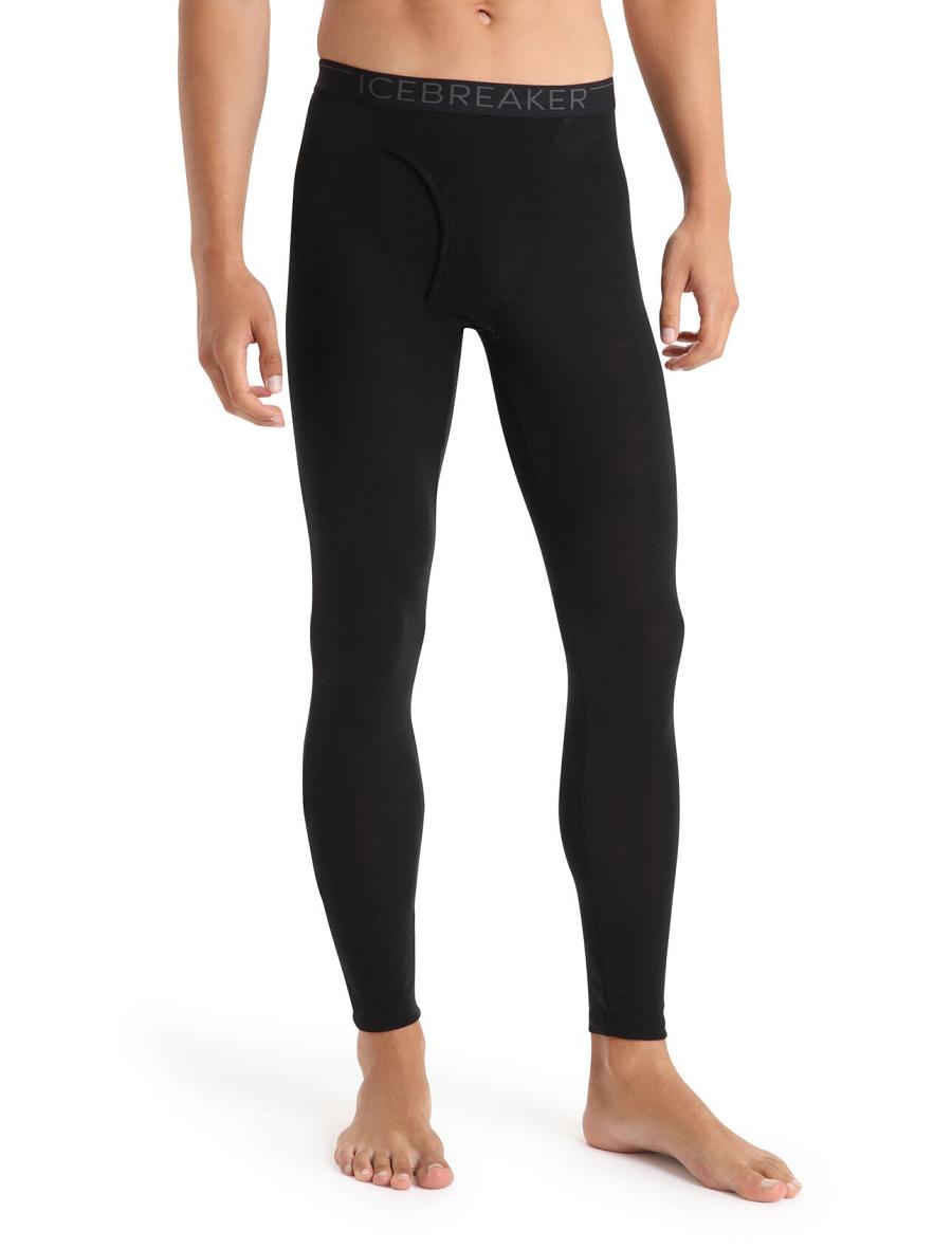 Base Layers Icebreaker Merino 175 Everyday Thermal Leggings With Fly Homme Noir | FR 1400ZUTG